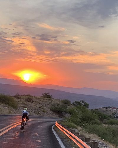 Rider at Sunset